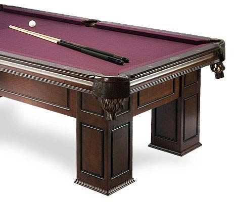 Pool Tables Canada model Frontenac Walnut - We ship these billiard tables and accessories to BC British Columbia to Abbotsford, Burnaby, Coquitlam, Kamloop, Kelowna, Nanaimo, Vancouver, Richmond, Surrey and other cities and provinces throughout Canada